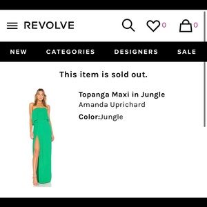 Amanda Uprichard Topanga Maxi Dress in Jungle Size Small